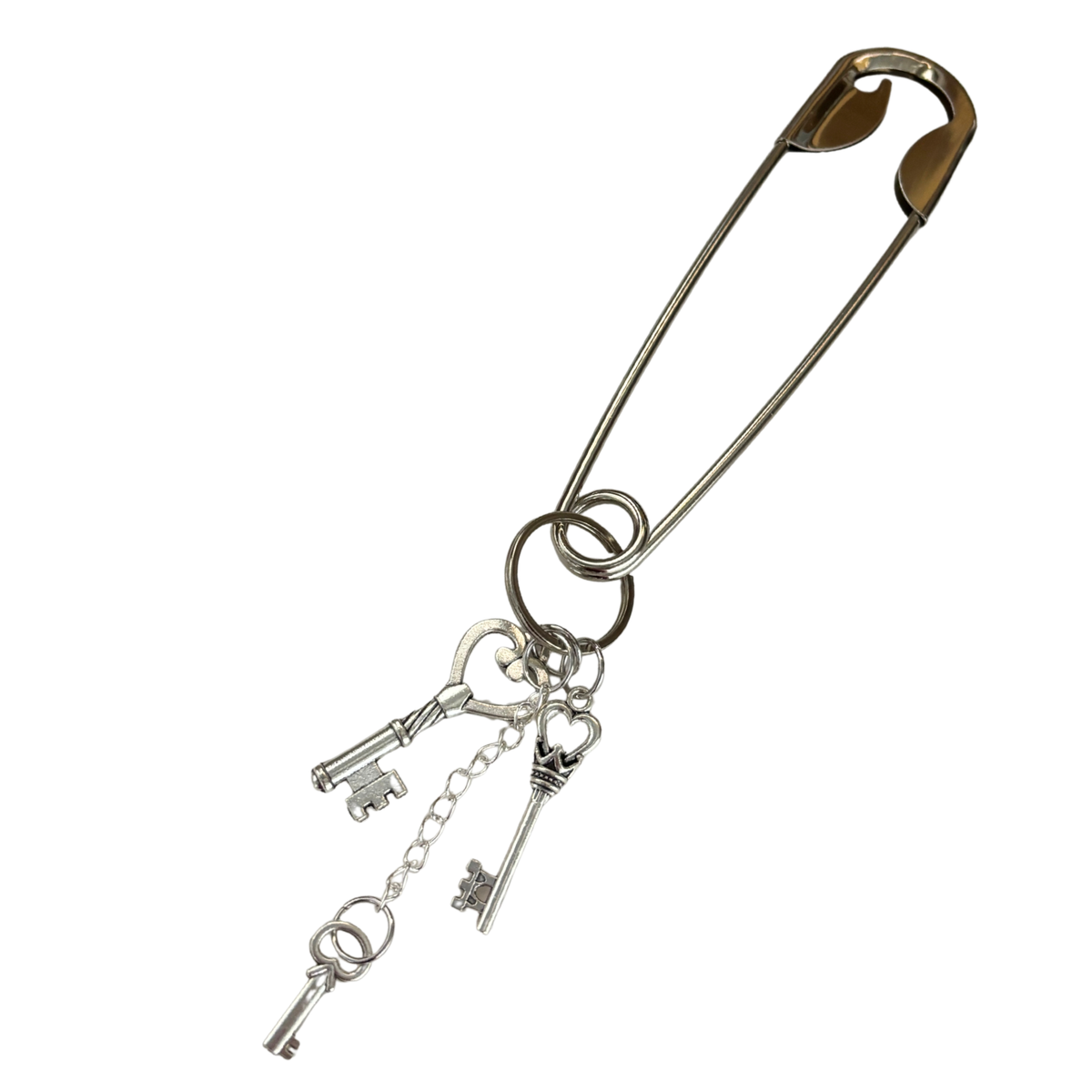Charmed Safety Pin Hair Clip | Victorian Keys | Handmade | GetBullish