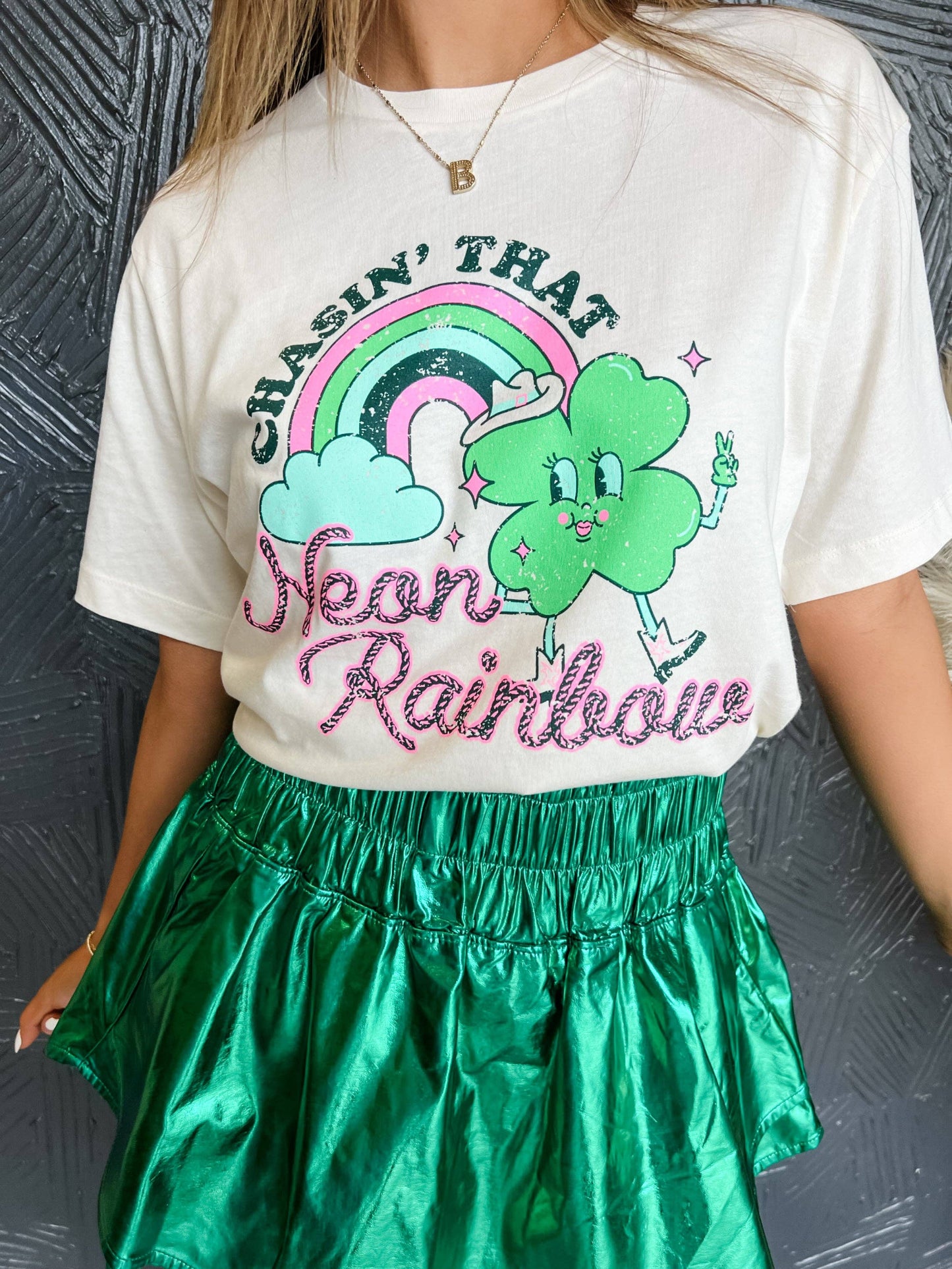 Chasin' That Neon Rainbow Shirt [Available in Medium & XL only]