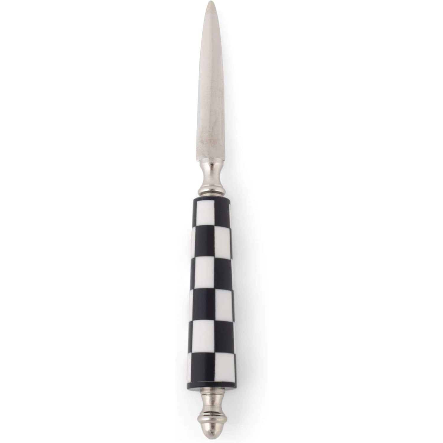 Checkered Envelope Cutter in Black and White | Aesthetic Vintage Desk Decor
