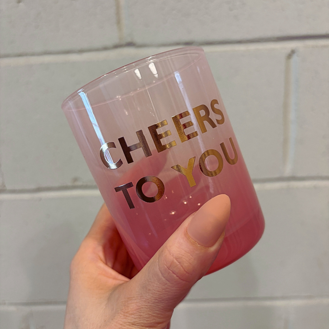 Cheers To You Cocktail Glass | Double Old Fashioned Scotch Whiskey