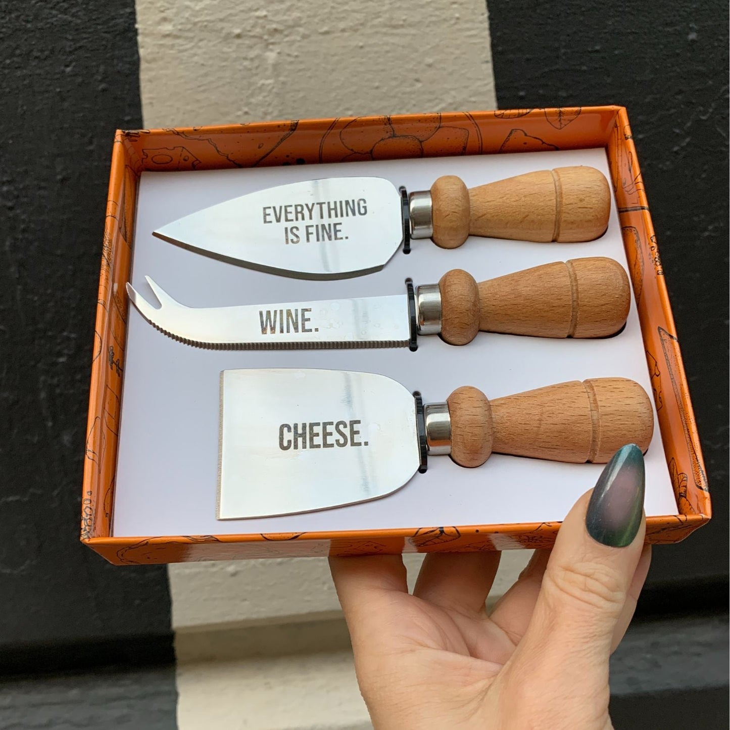 Cheese Charcuterie Set | Serving Knives for Host | Women's Funny Utensils Gift Set | Smartass & Sass at GetBullish