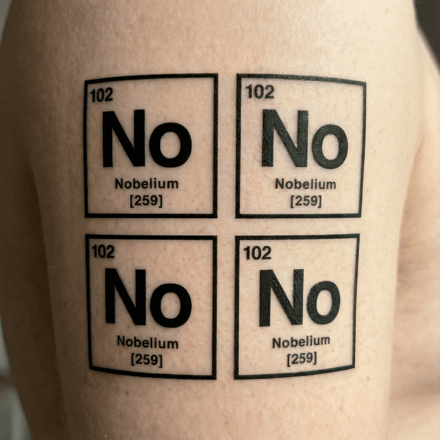 Chemical Formulas Temporary Tattoos