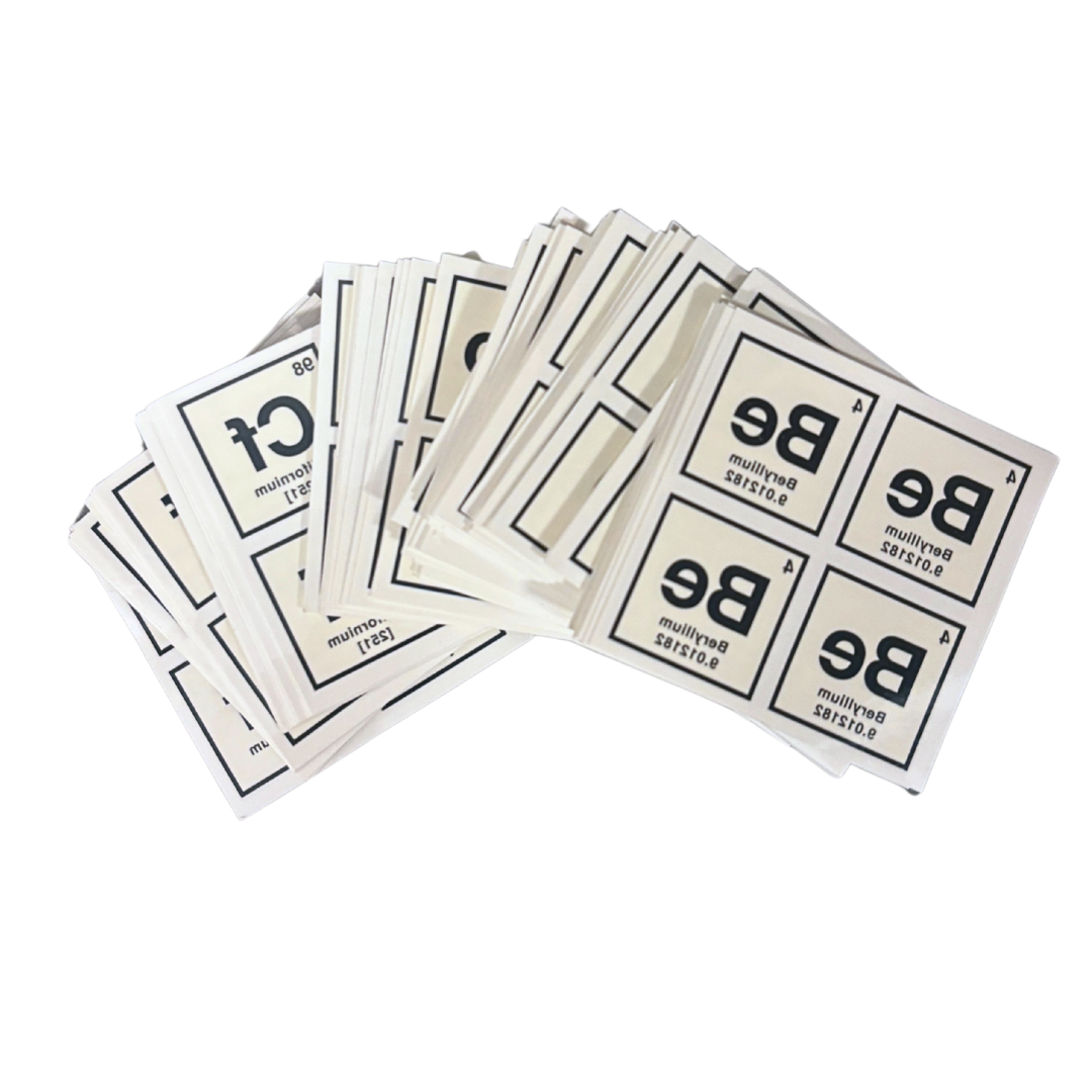 Chemical Formulas Temporary Tattoos