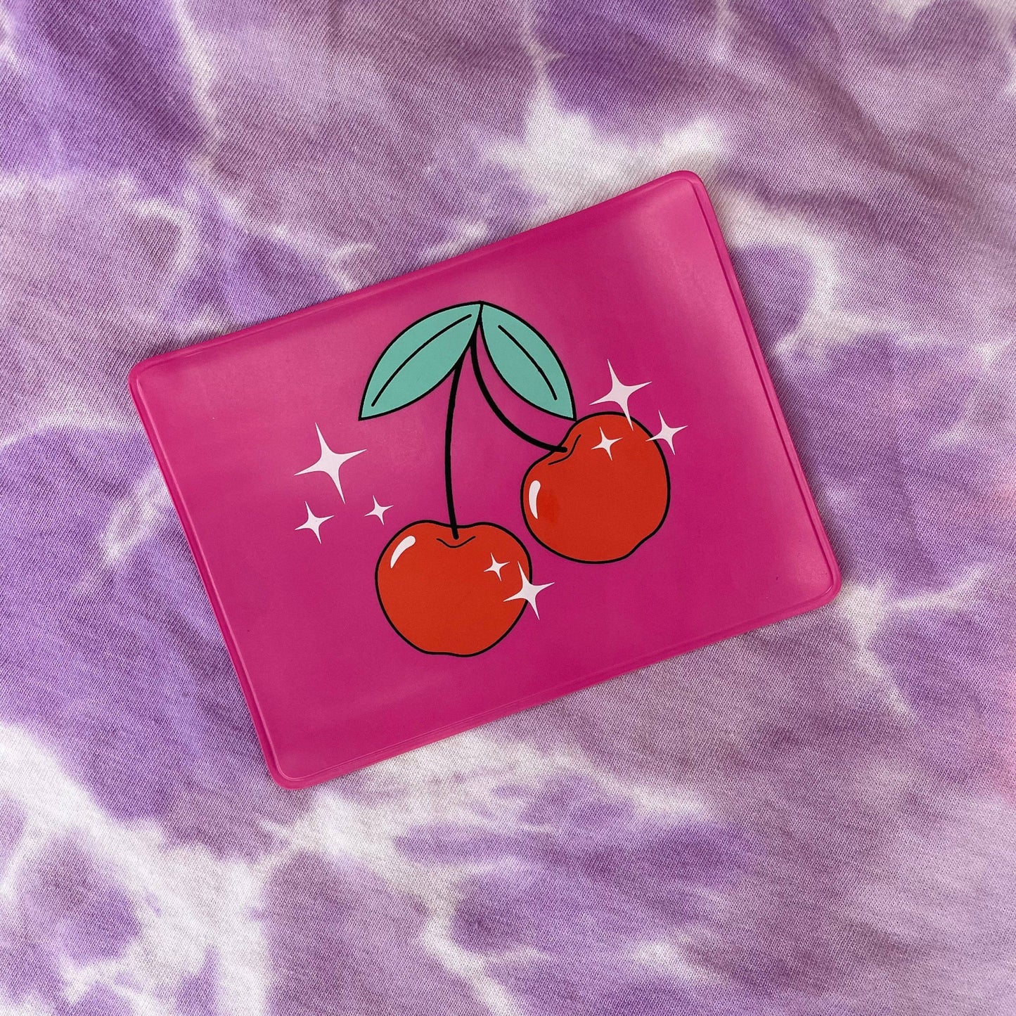 Cherry Vax Card Holder in Pink
