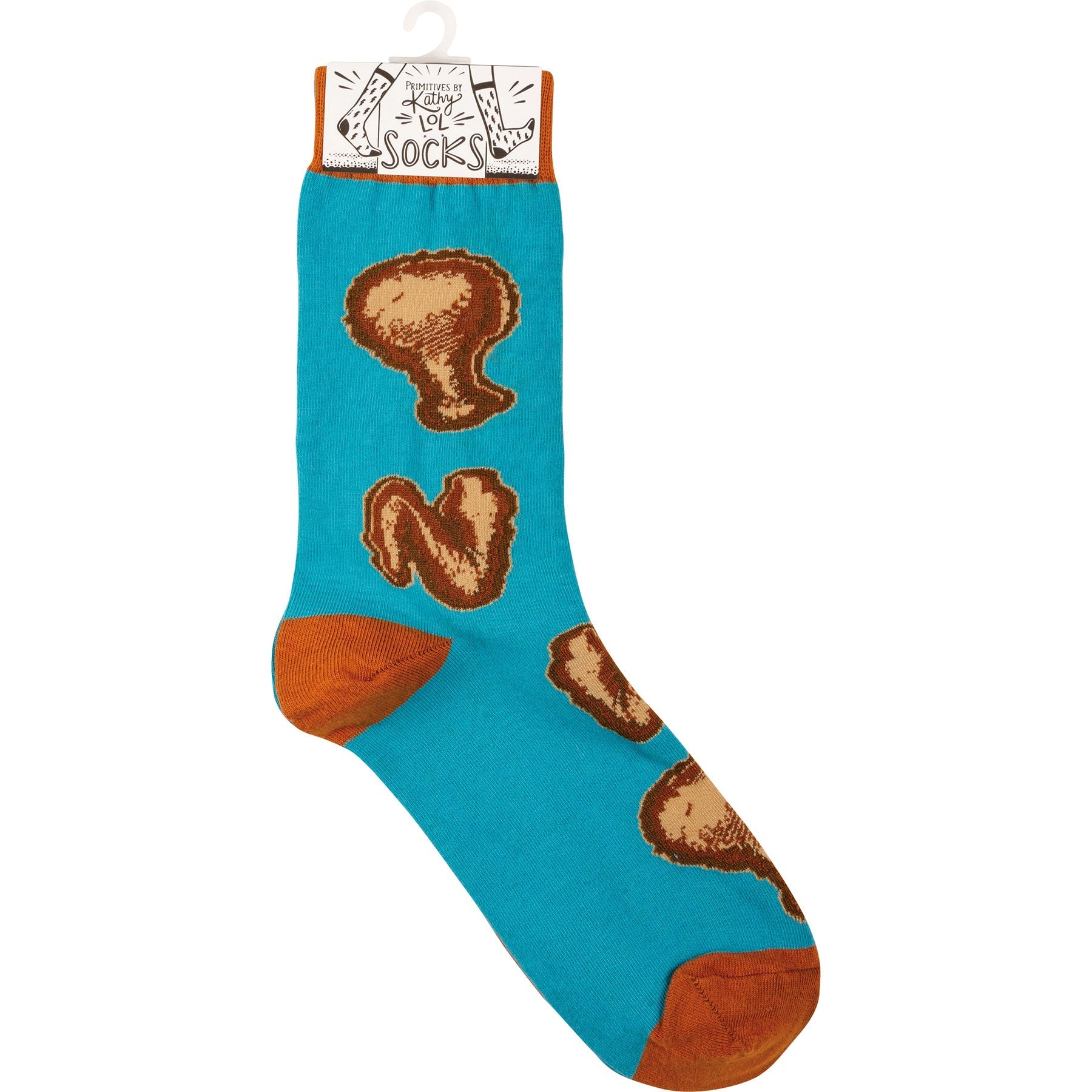 Chicken And Waffles Socks 🐔🧇 | Mismatched Unisex Cotton Socks