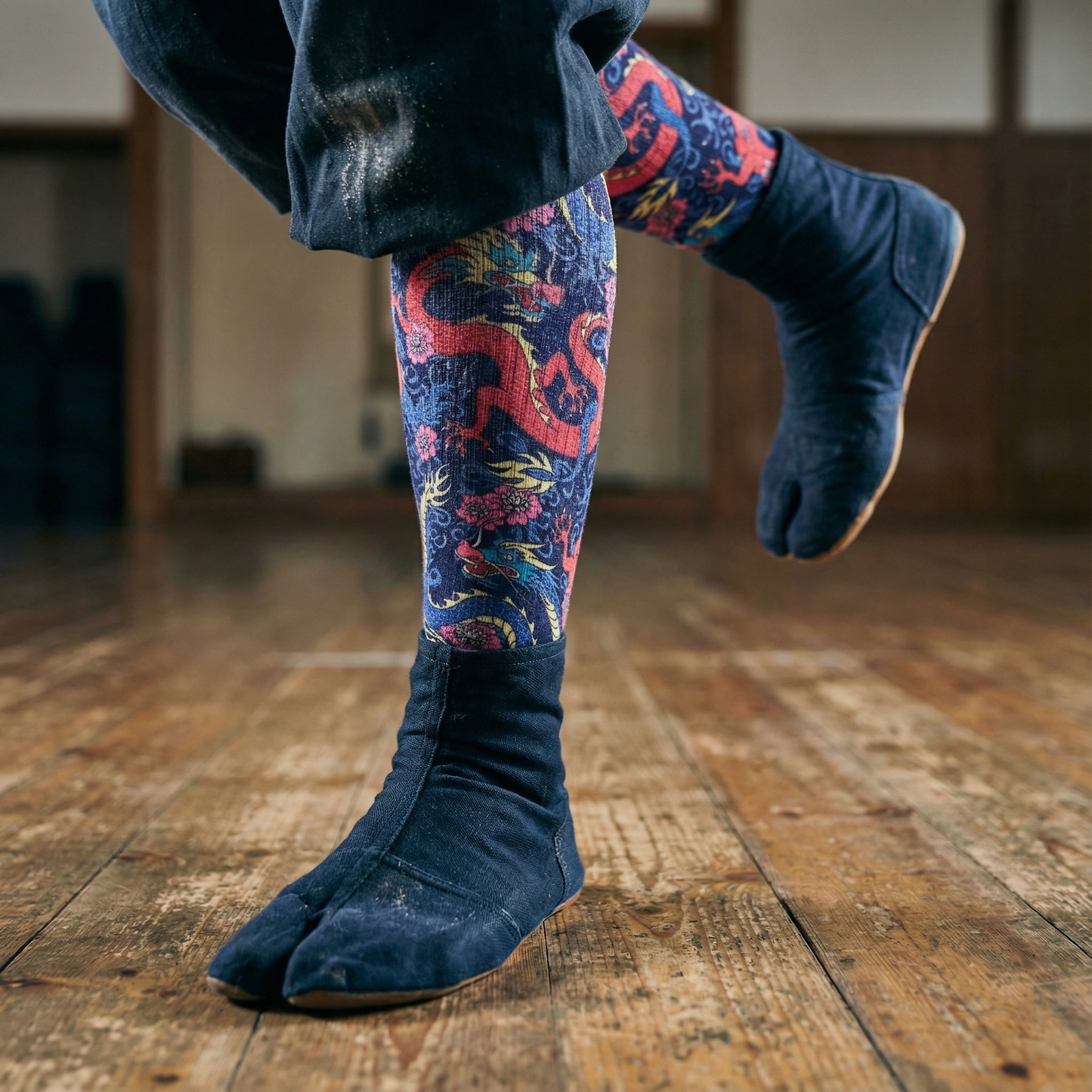 Chinese Dragons Men's Socks | Colorful Novelty Crew Socks