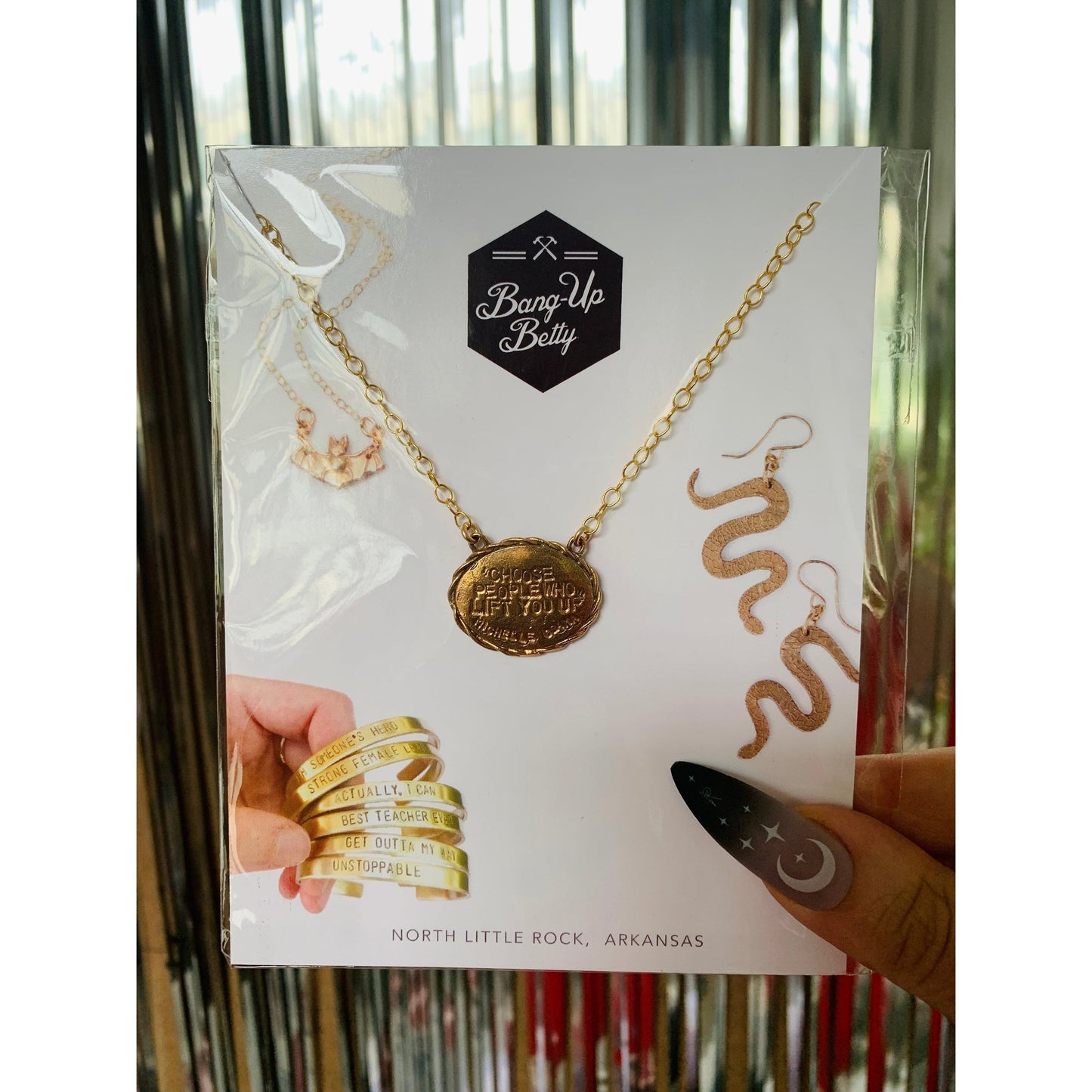 Choose People Who Lift You Up 14K Gold Filled Chain Necklace