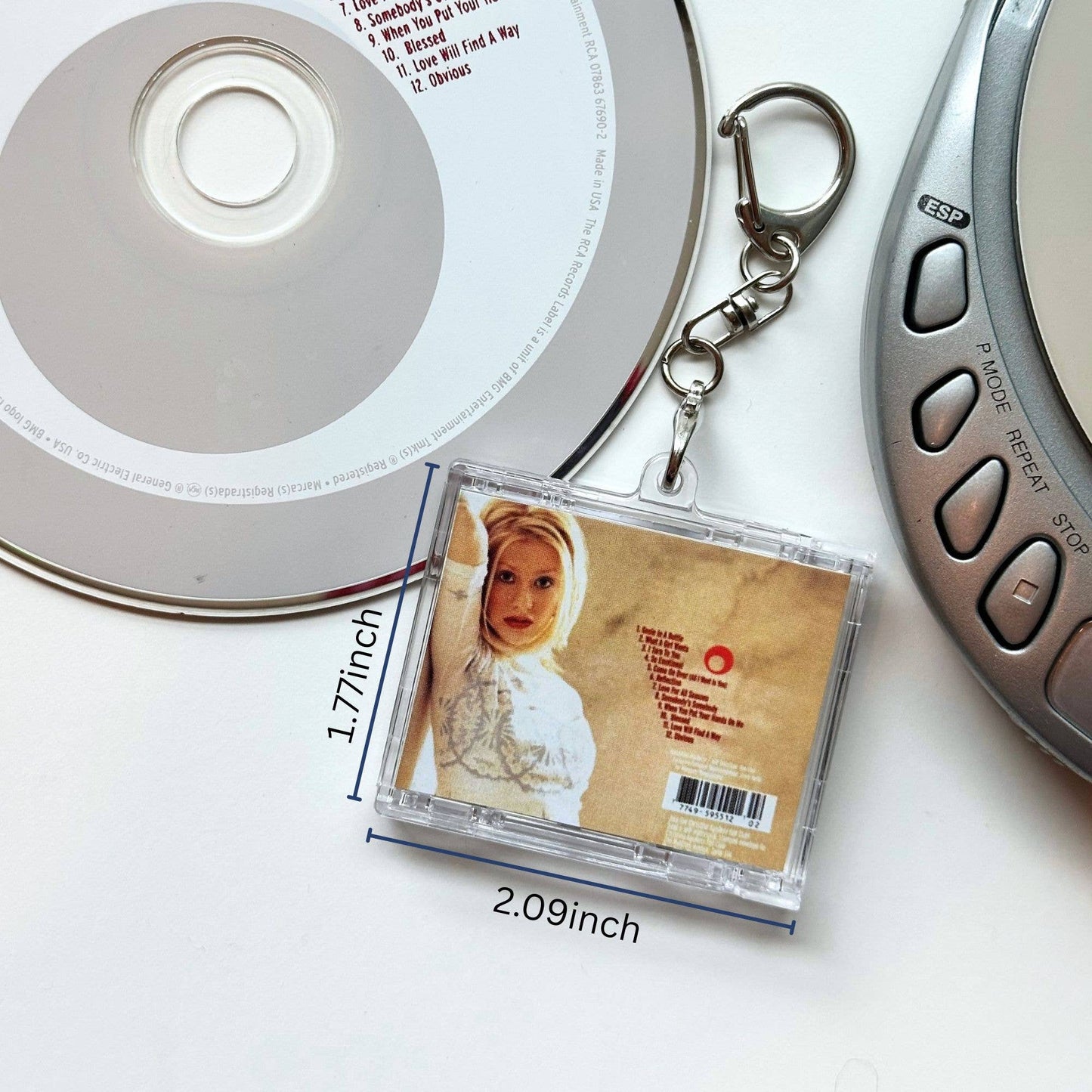 Christina Aguilera "Genie In A Bottle" Mini CD Case Keychain