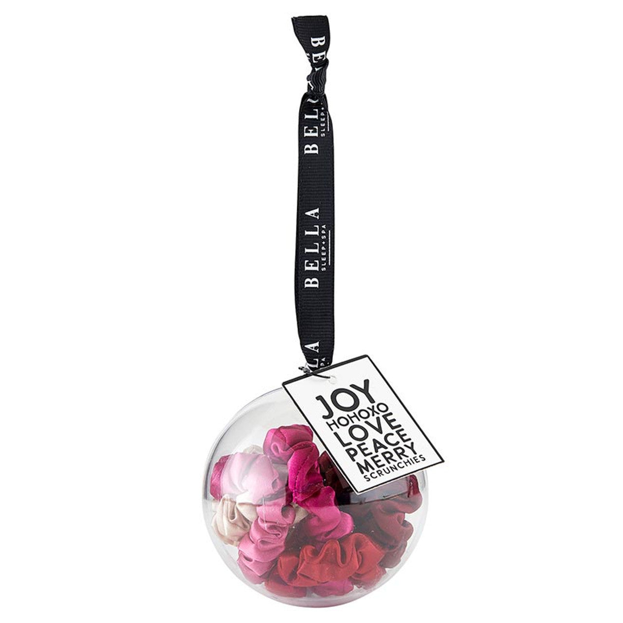 Christmas Ornament Full of Satin Scrunchies! | Cute Hair Accessory Stocking Stuffer Hair Tie Set