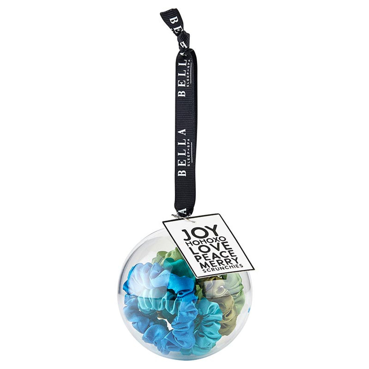 Christmas Ornament Full of Satin Scrunchies! | Cute Hair Accessory Stocking Stuffer Hair Tie Set