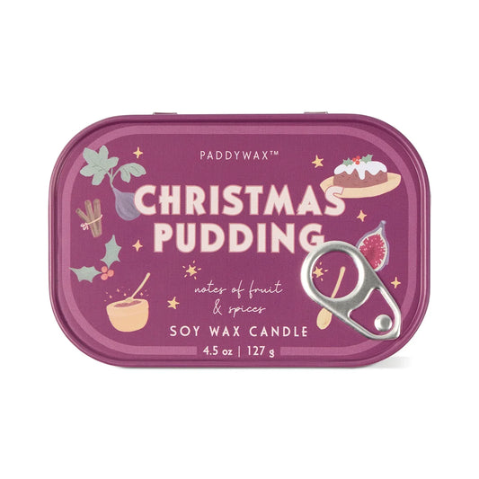 Christmas Pudding Bistro Tin Candle