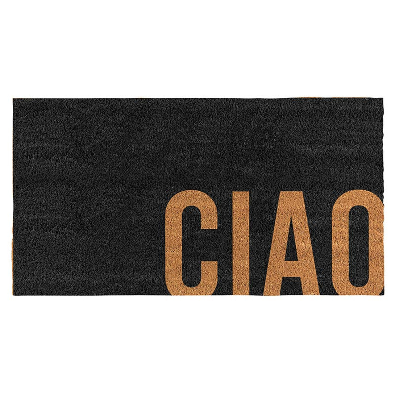 Ciao Large Doormat | Coir Fiber Indoor Outdoor Rug | 30" x 16"