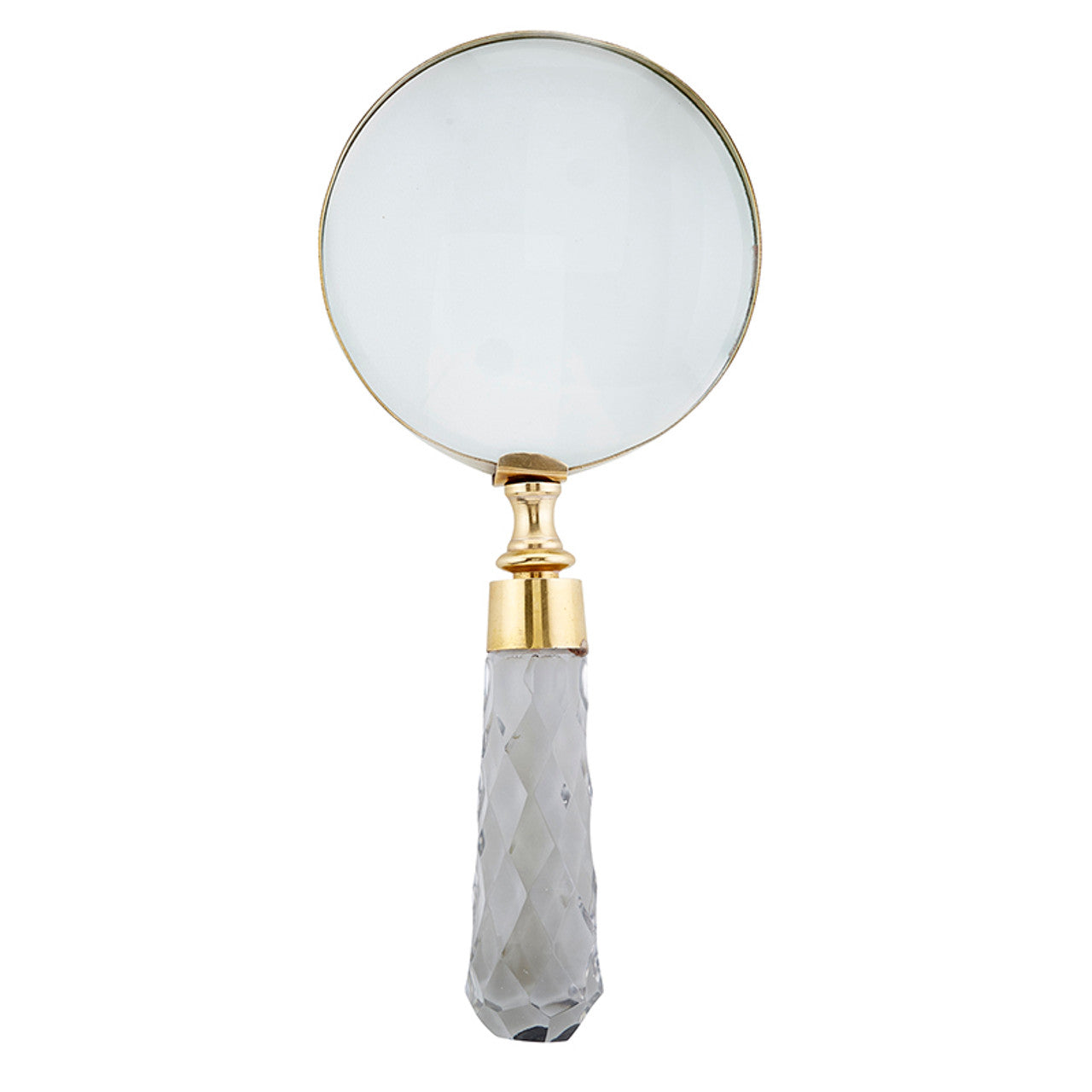 Clear Handle Magnifying Glass | Handheld Decorative Magnifier | 9"x 4"