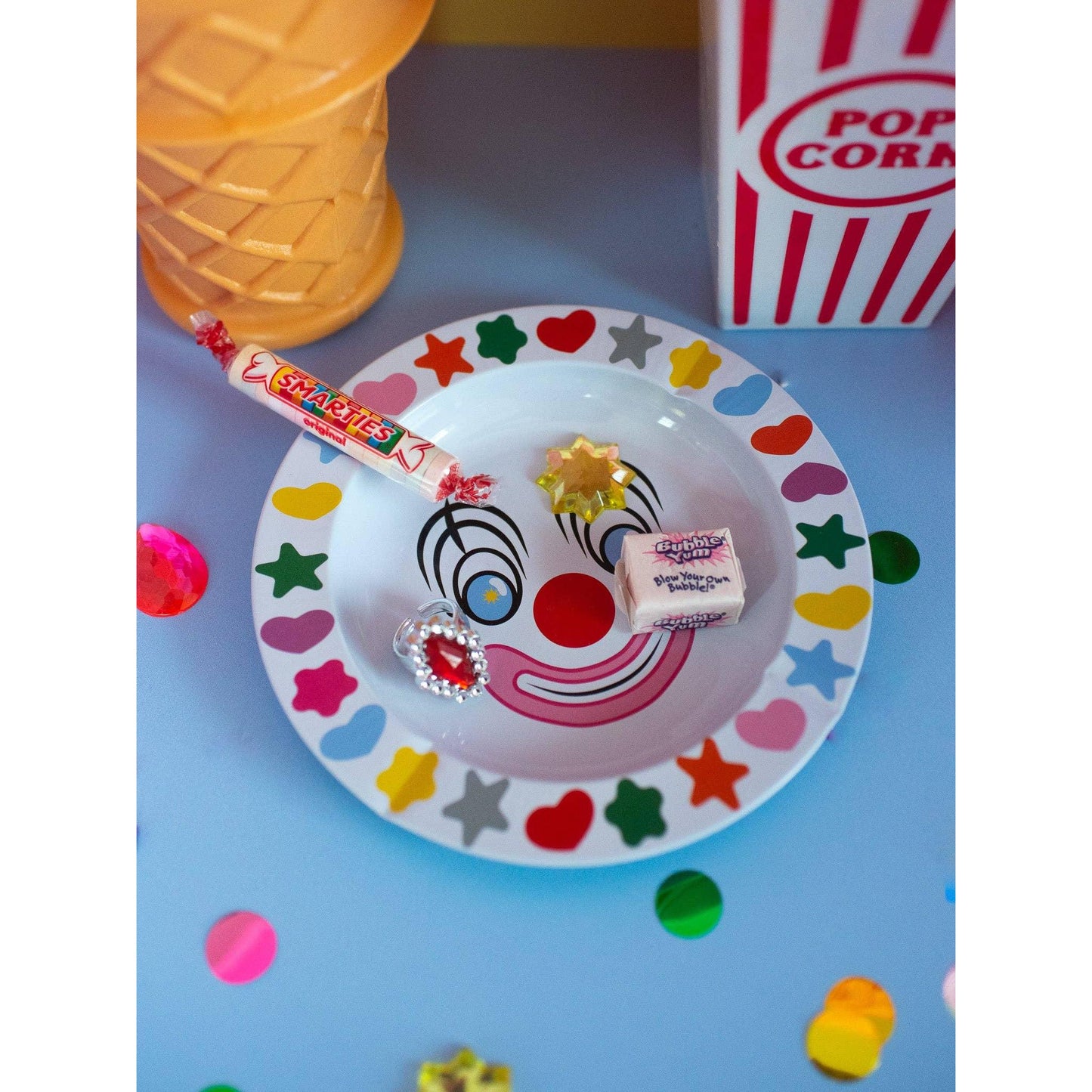 Clown Ash Tray | Cute Smiley Clown Ash Bin Trinket Tray Decor | 5.75"