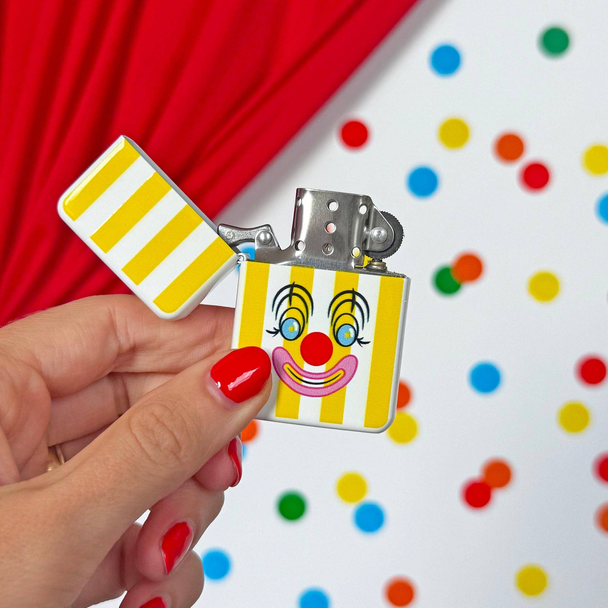 Clown Metal Lighter | Refillable Circus Clown Lighter-A Shop of Things-The Bullish Store