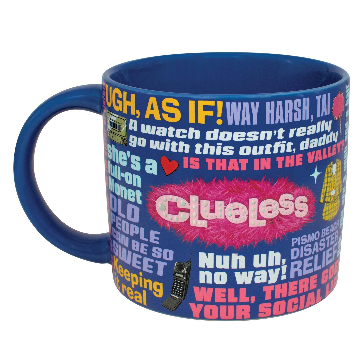 Clueless Mug in Colorful Gift Box | Ceramic Coffee Tea Cup | 14 oz