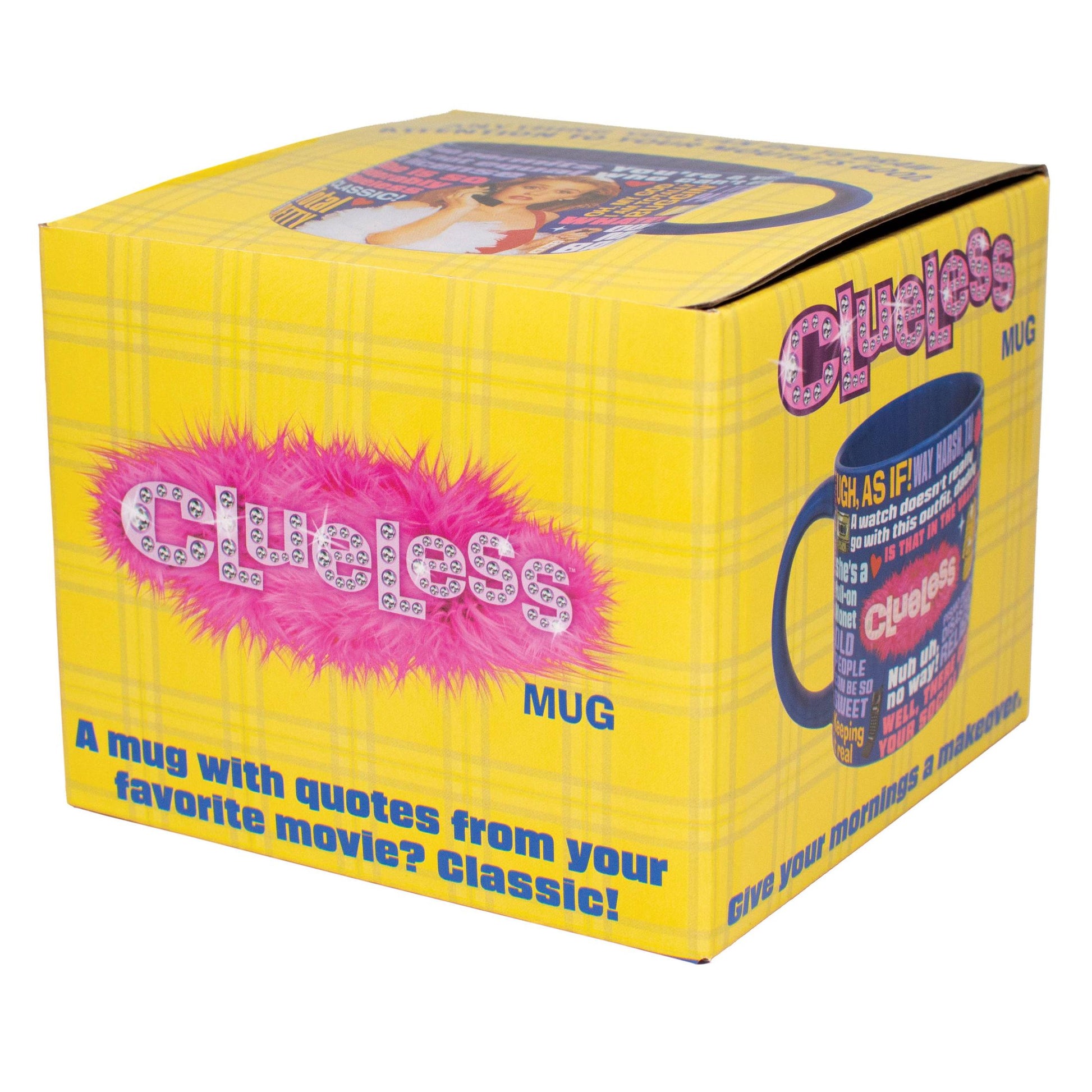 Clueless Mug in Colorful Gift Box | Ceramic Coffee Tea Cup | 14 oz