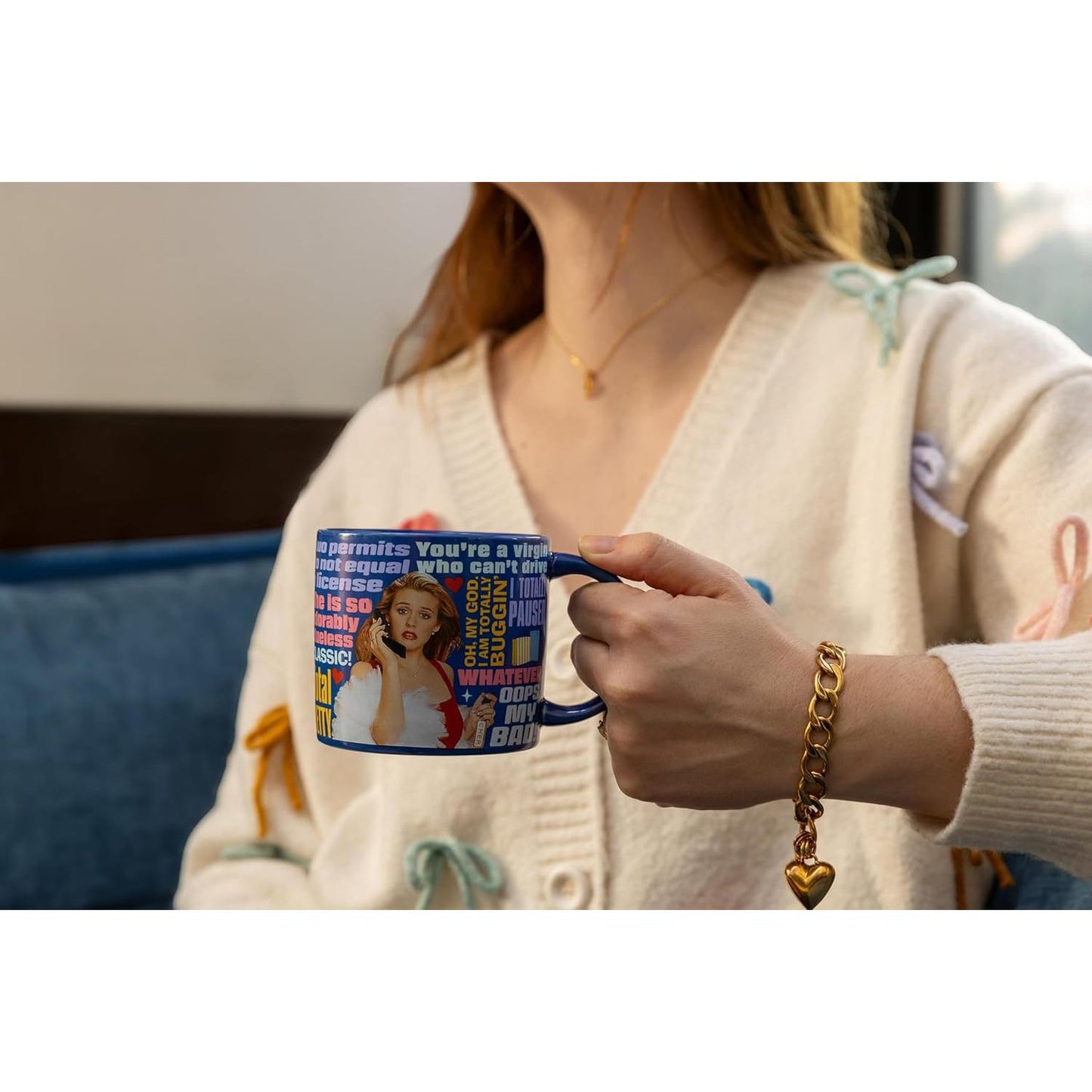 Clueless Mug in Colorful Gift Box | Ceramic Coffee Tea Cup | 14 oz