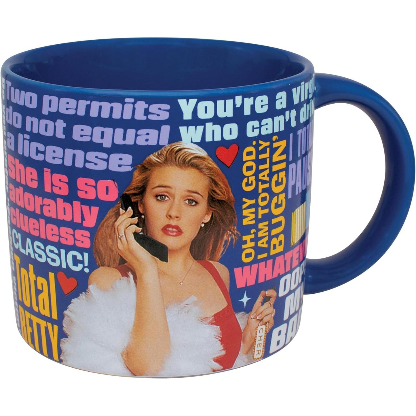 Clueless Mug in Colorful Gift Box | Ceramic Coffee Tea Cup | 14 oz