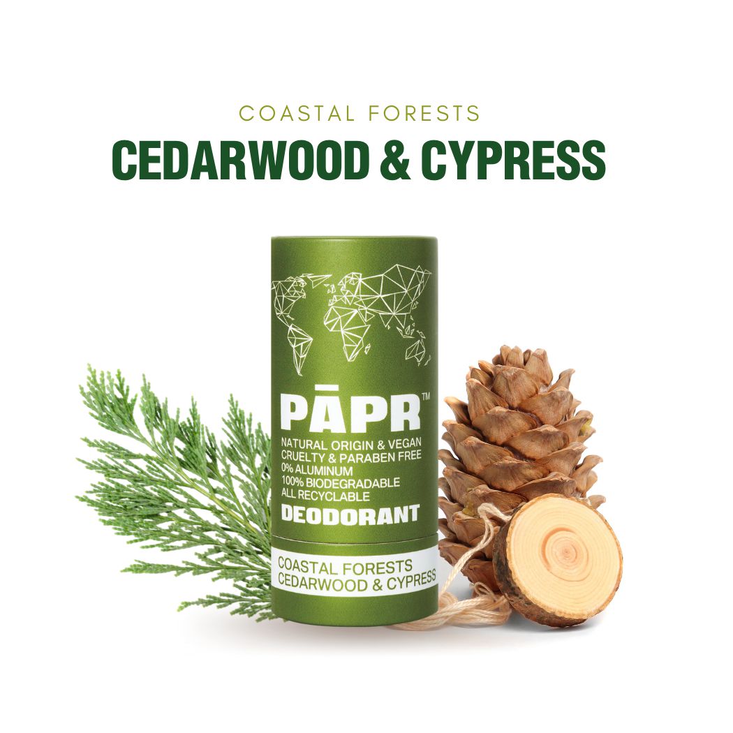 Coastal Forests Cedarwood & Cypress Deodorant | Unisex Underarm Anti-perspirant