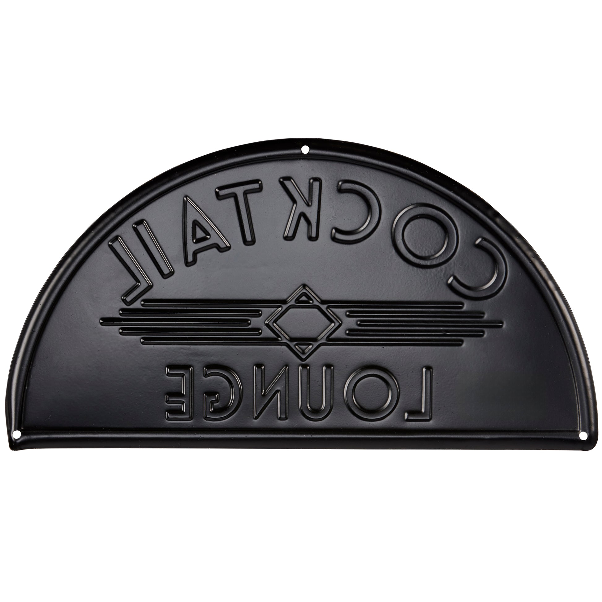 Cocktail Lounge Wall Decor | Vintage Hanging Metal Display | 15" x 12"