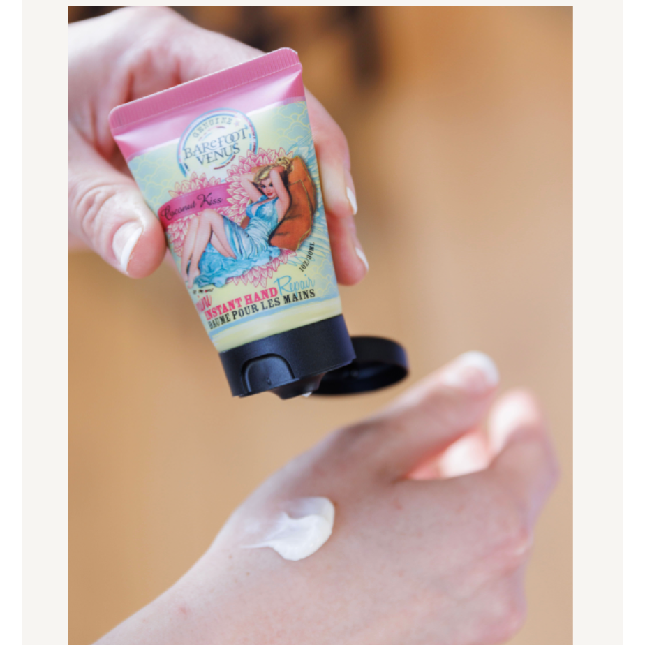 Coconut Kiss Mini Hand Repair Balm – Mango & Shea Butter | Tropical Coconut | 1oz