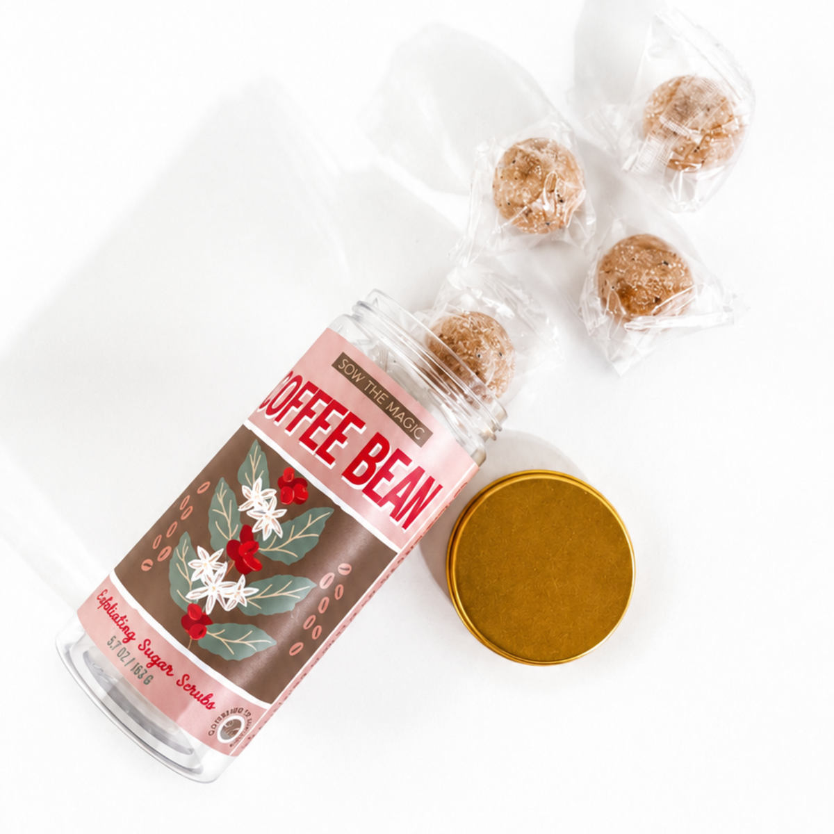 Coffee Bean Exfoliating Sugar Scrubs | Coffee + Vanilla-Sow the Magic-The Bullish Store