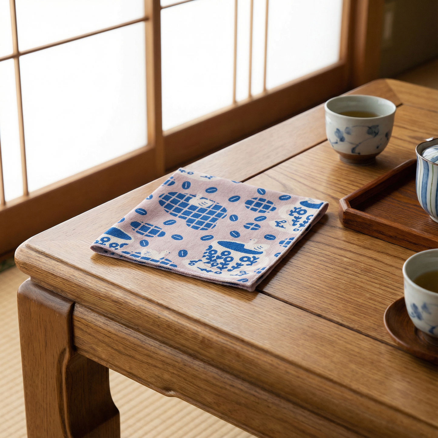 Coffee Imabari Gauze Hankie Handkerchief Petite Gift