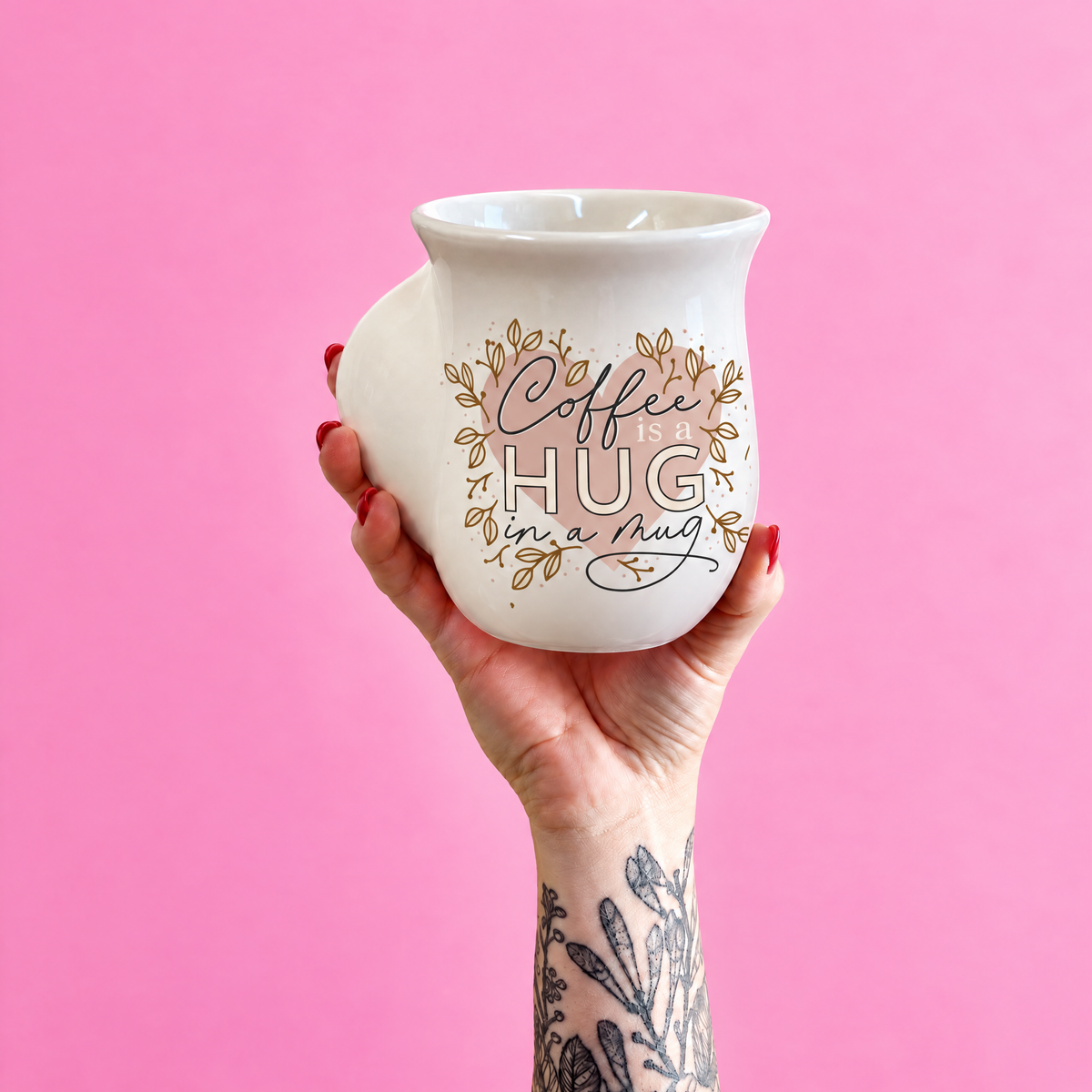 Coffee Is a Hug in a Mug Handwarmer Mug | Creative Brands-Creative Brands-The Bullish Store