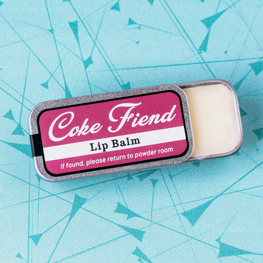 Coke Fiend Lip Balm in Funny Old School Tin | Vanilla Flavor Lip Moisturizer