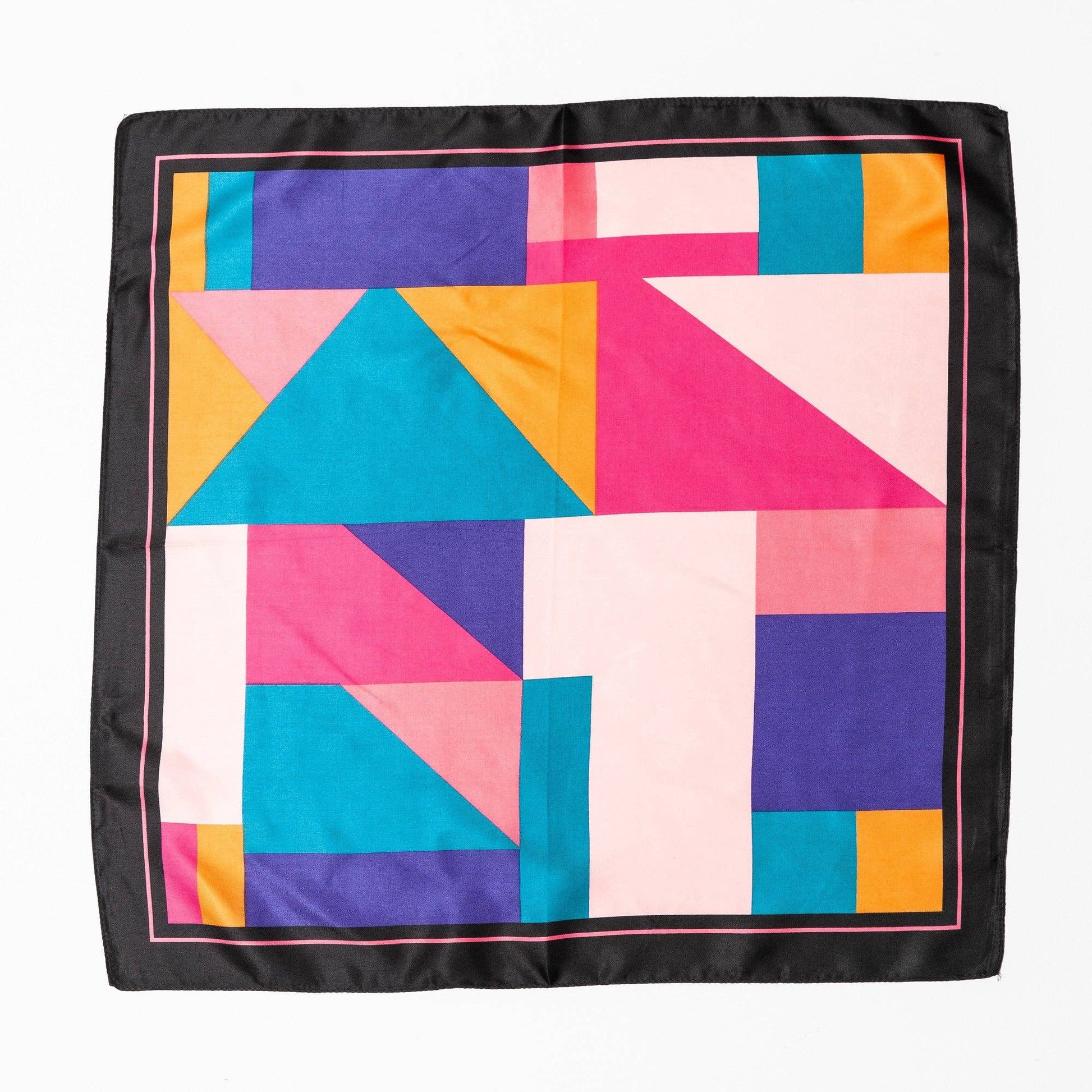 Colorful geometric patterned bandana