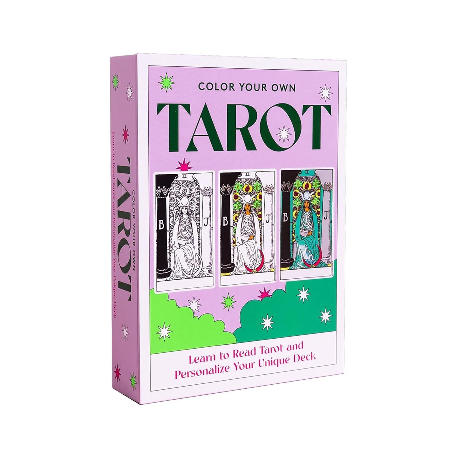 Color Your Own Tarot Card Deck with Guidebook | 78 Fortune-Telling Card Giftable DIY Coloring Craft Project