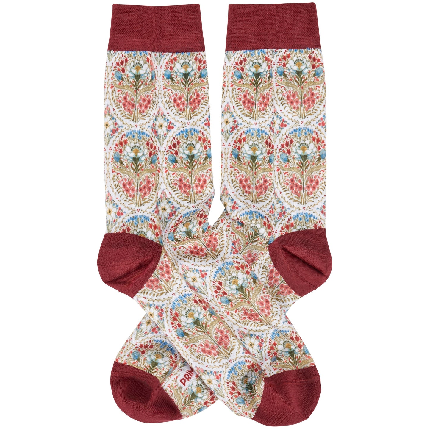 Colorful Farmhouse Floral Socks | Women‘s Novelty Socks