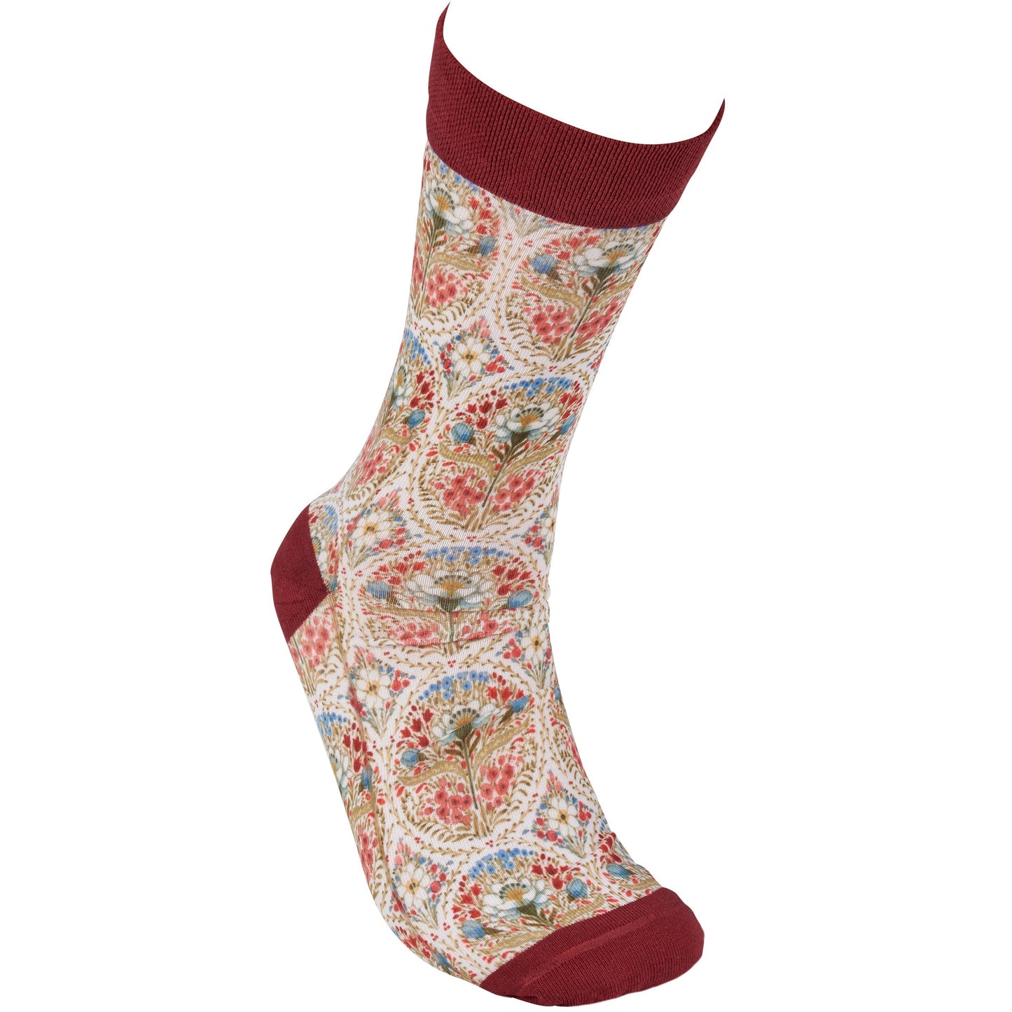 Colorful Farmhouse Floral Socks | Women‘s Novelty Socks