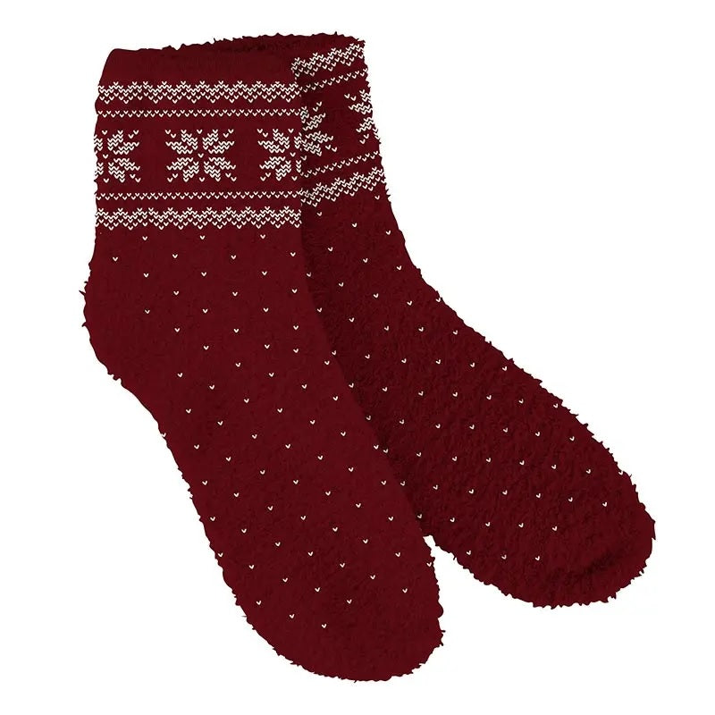 Comfy & Cozy Are We Mug & Sock Gift Set in Red | Holiday Christmas Gift