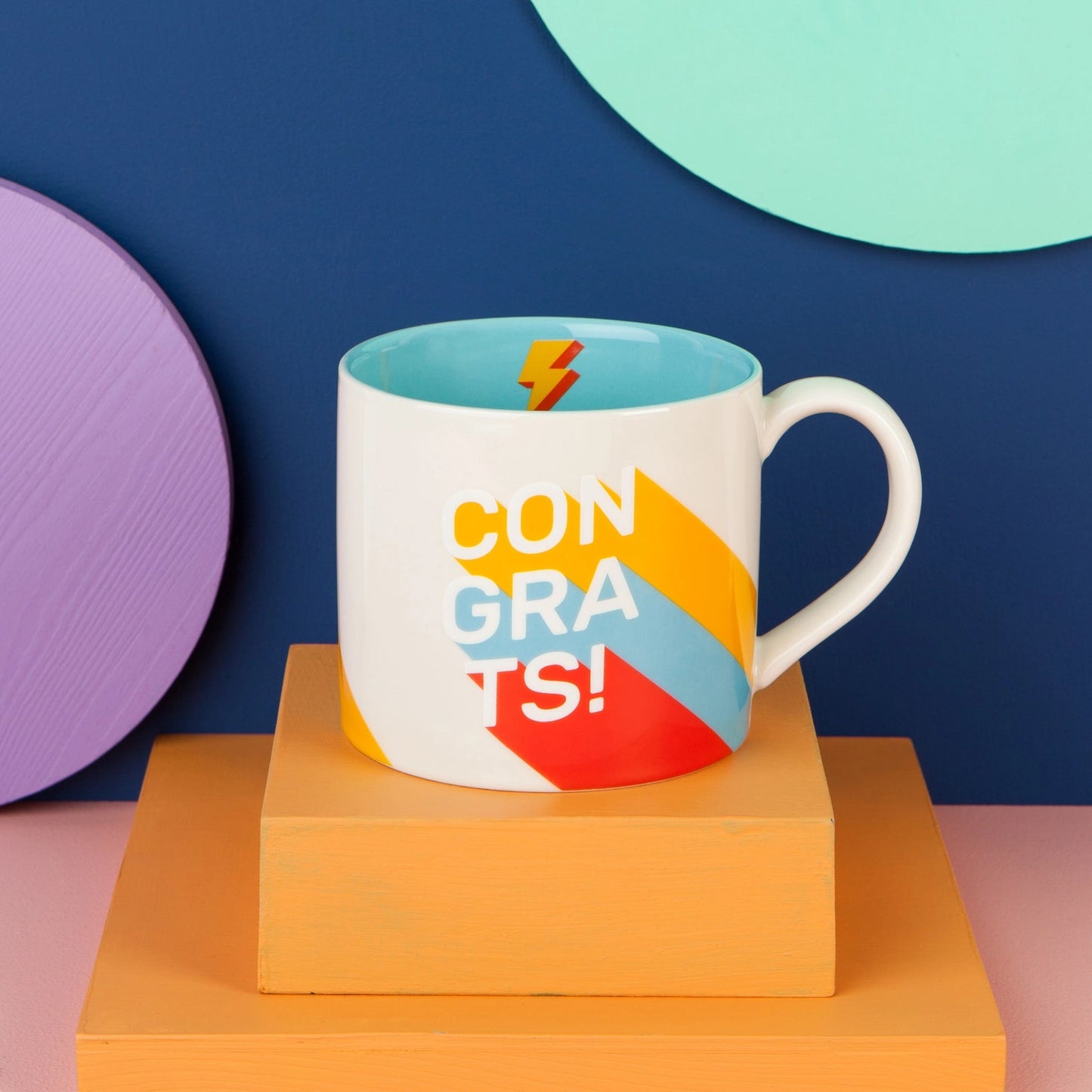 Congrats Mug | Stoneware Coffee Tea Cup | 14 oz
