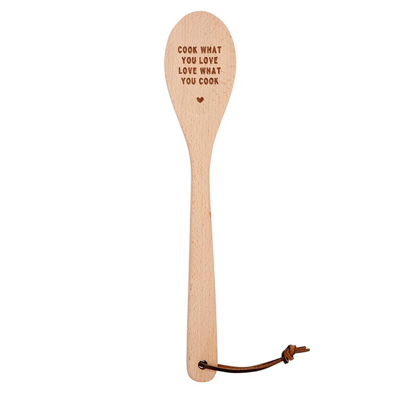 Cook What You Love Love What You Cook Wooden Spoon | In a Muslin Gift Bag