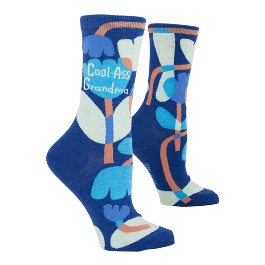 Cool-Ass Grandma Women's Crew Socks | Novelty Funny Socks | BlueQ at GetBullish