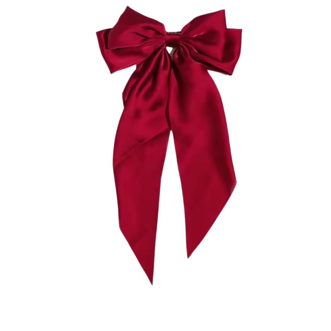 Coquettecore Extra Long Satin Hair Bow in 8 Colors