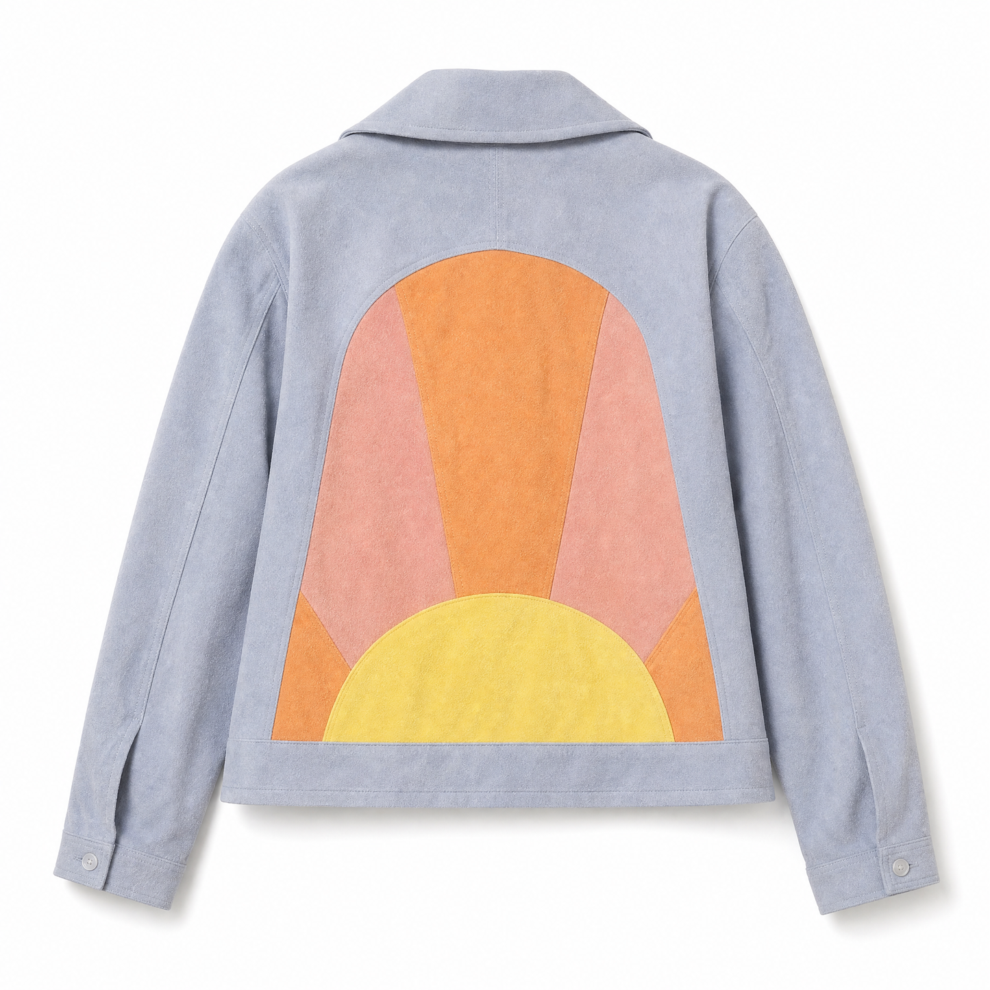 Corduroy Ultralight Jacket or Shacket with Retro Sunburst Back Detail