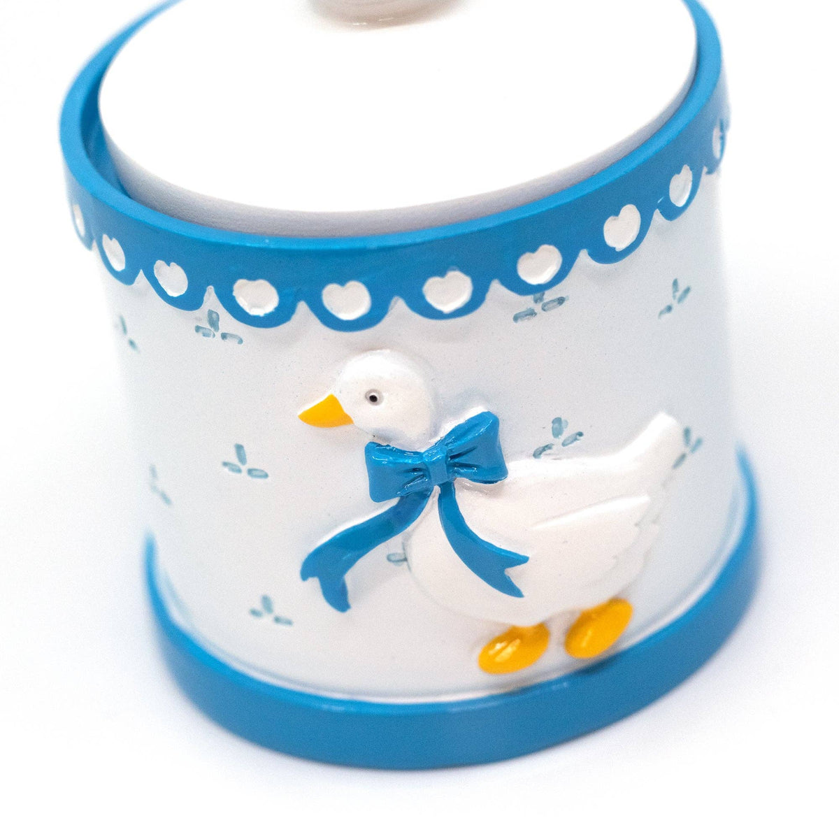 Country Goose 90s Hand-Painted Resin Trinket Box-Twinkltoast-The Bullish Store