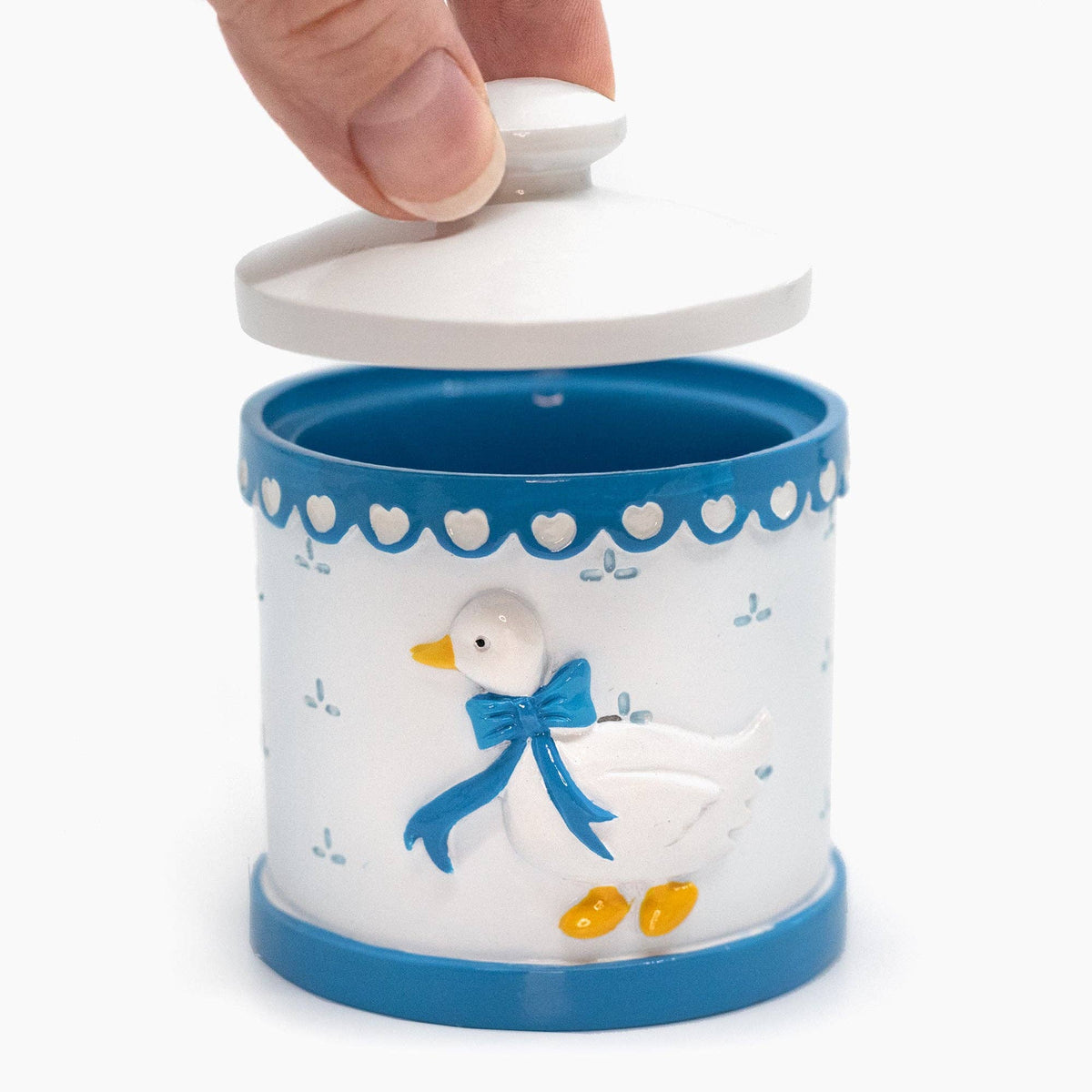 Country Goose 90s Hand-Painted Resin Trinket Box-Twinkltoast-The Bullish Store