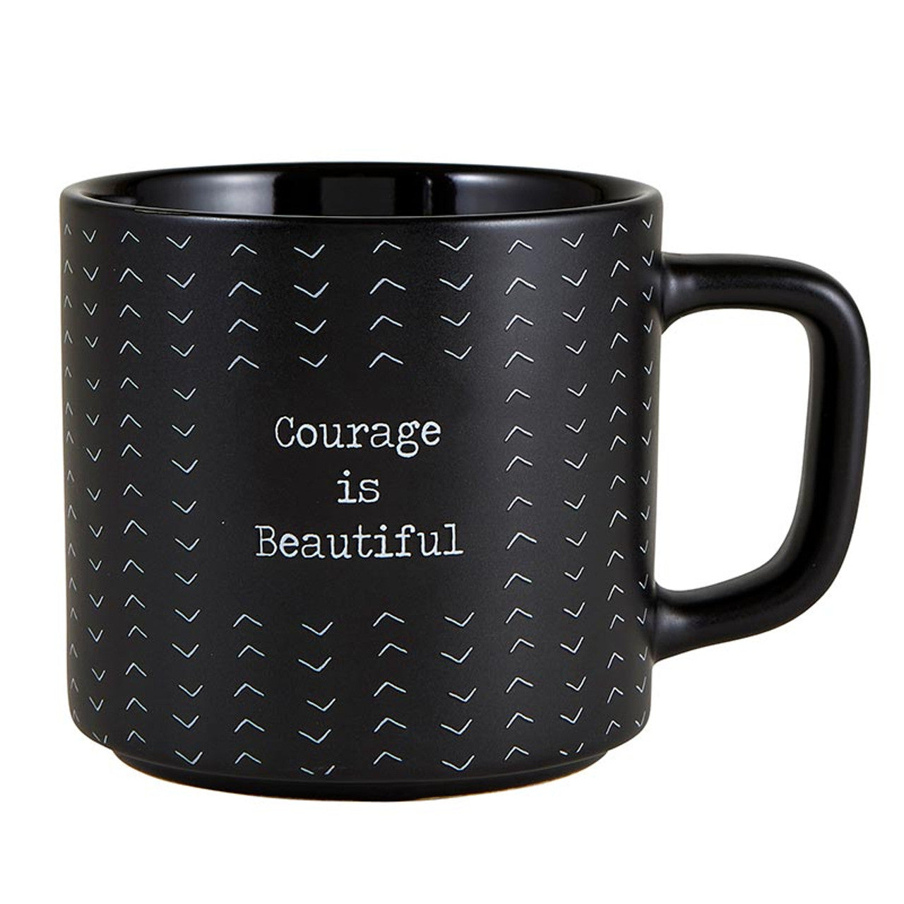 Courage Is Beautiful Stackable Mug | Stoneware Coffee Tea Cup | 14oz.