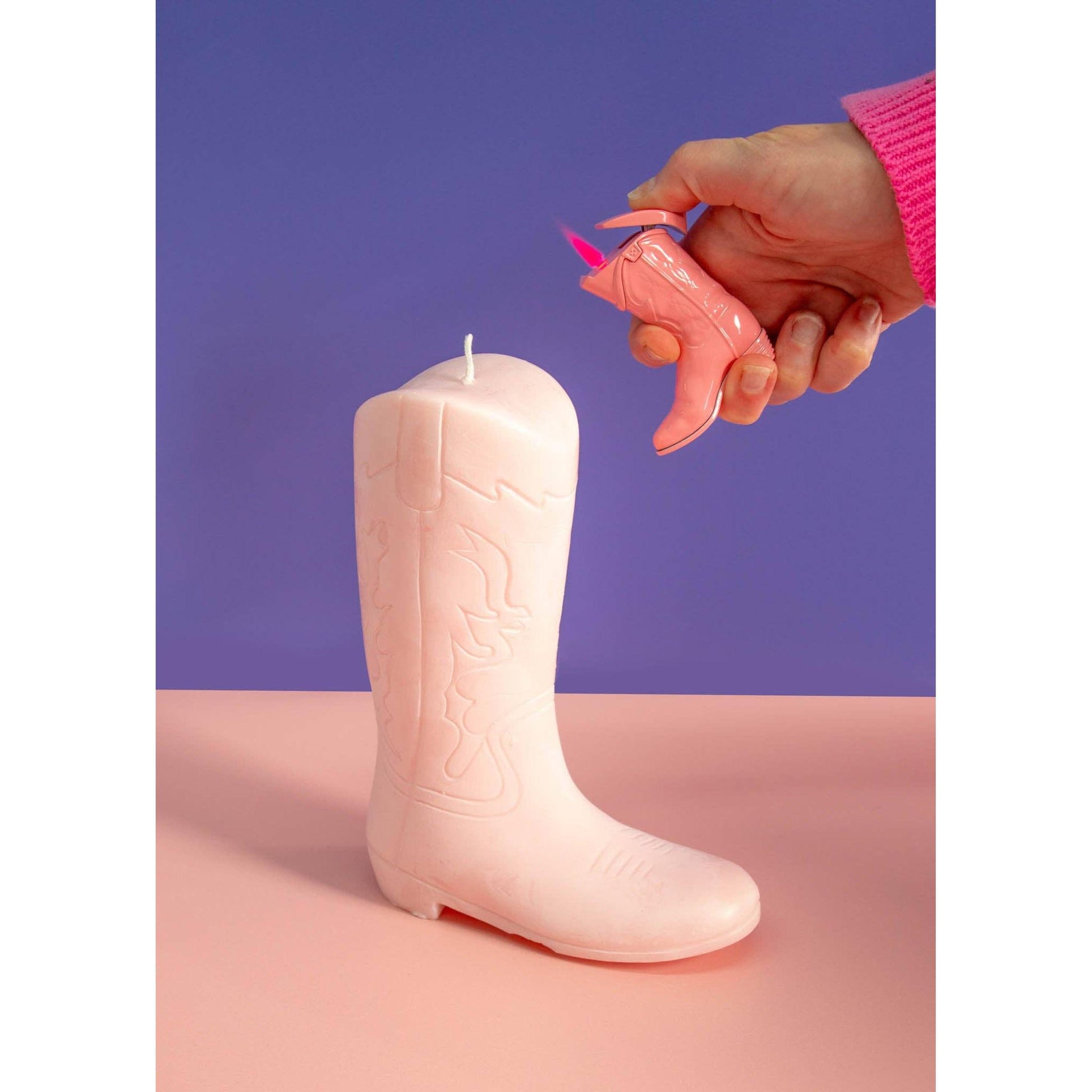 Pink Cowboy Boot Lighter - One Size - Unique Vintage Pink Cowboy Boot Lighter - One Size - Unique Vintage
