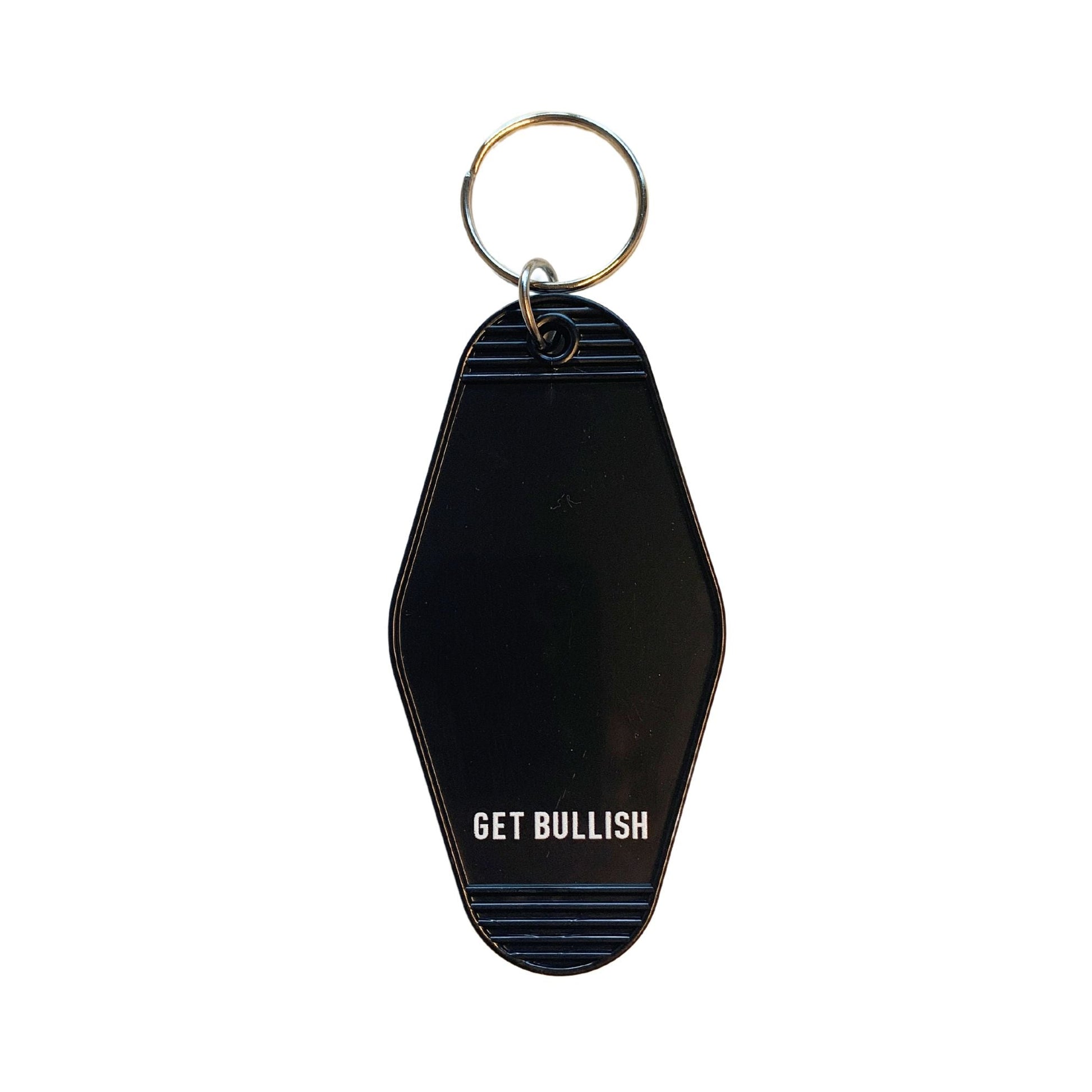 Crafty Illicit Activities Motel Style Keychain in Black