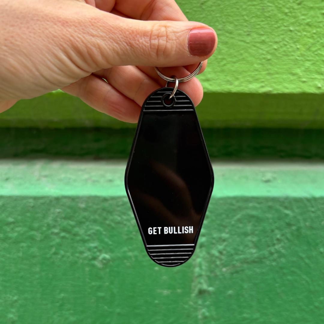 Crafty Illicit Activities Motel Style Keychain in Black-GetBullish-The Bullish Store
