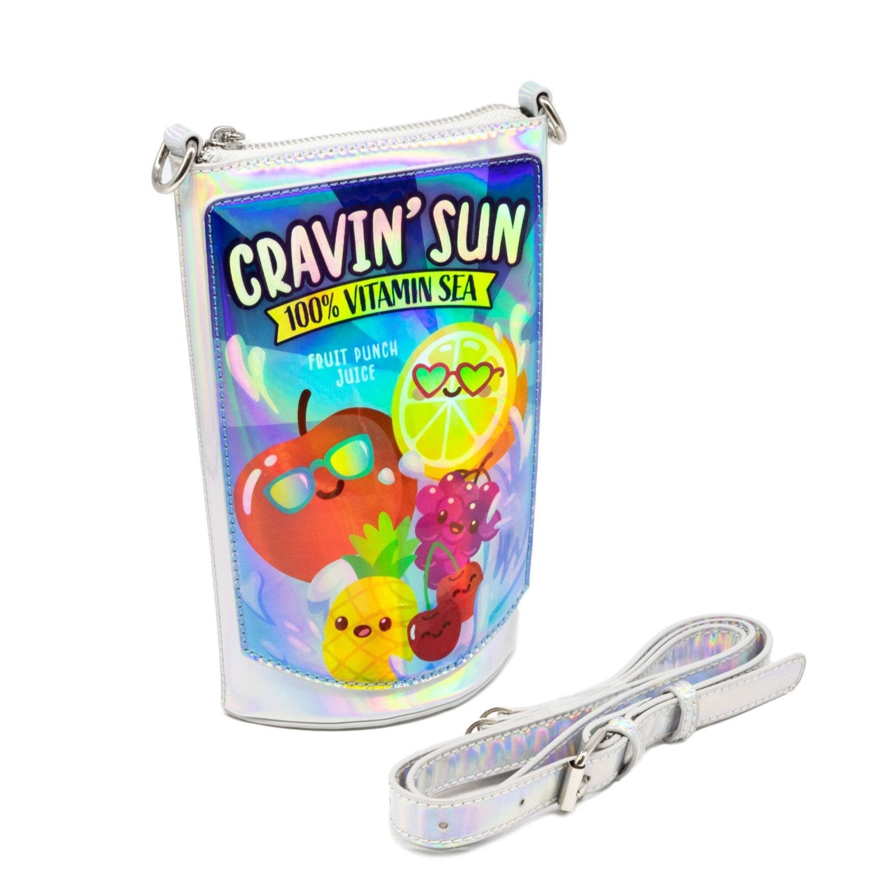 Cravin' Sun Fruit Juice Pouch Handbag | Shaped Purse with Strap