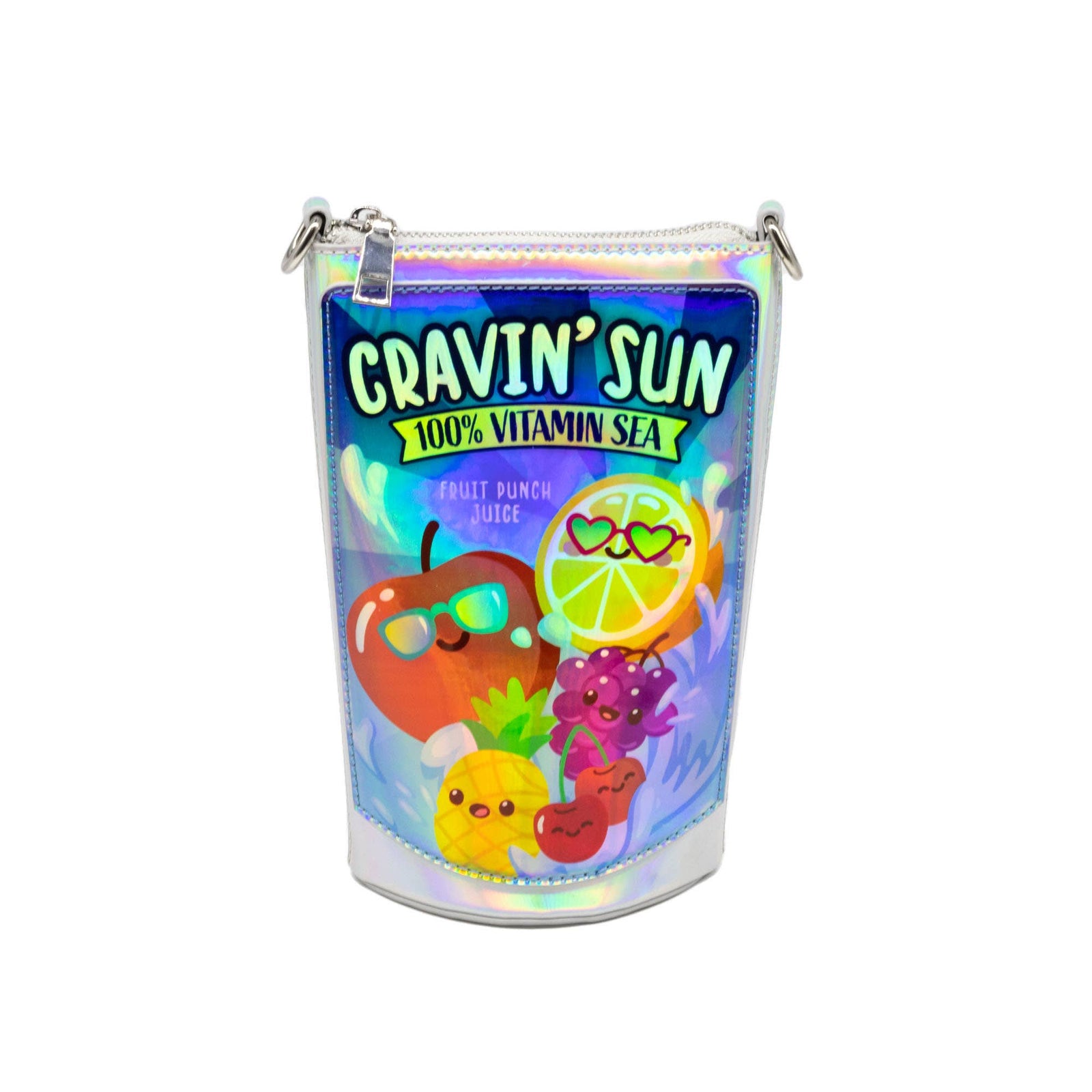 Cravin' Sun Fruit Juice Pouch Handbag | Shaped Purse with Strap