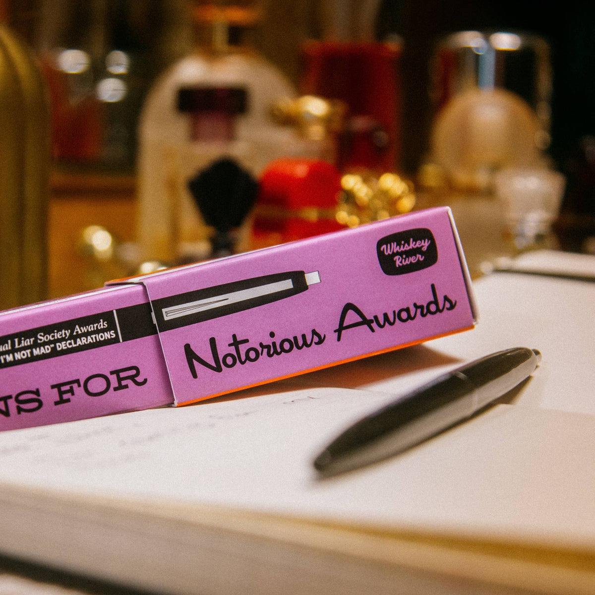 Crazy Bitches Awards Pen Set | 4 Vintage-Style Black Ink Pens