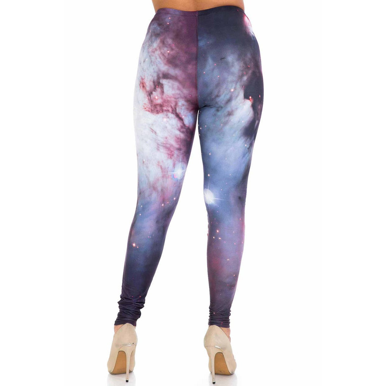 Creamy Soft Black Galaxy Leggings Sizes 0-5X Plus Size Available